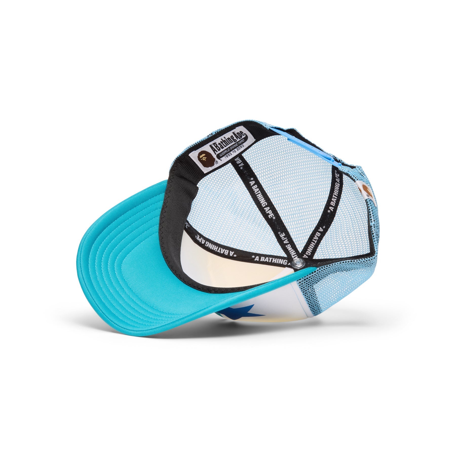 A Bathing Ape Bape Sta Mesh Cap (Blue) Hats
