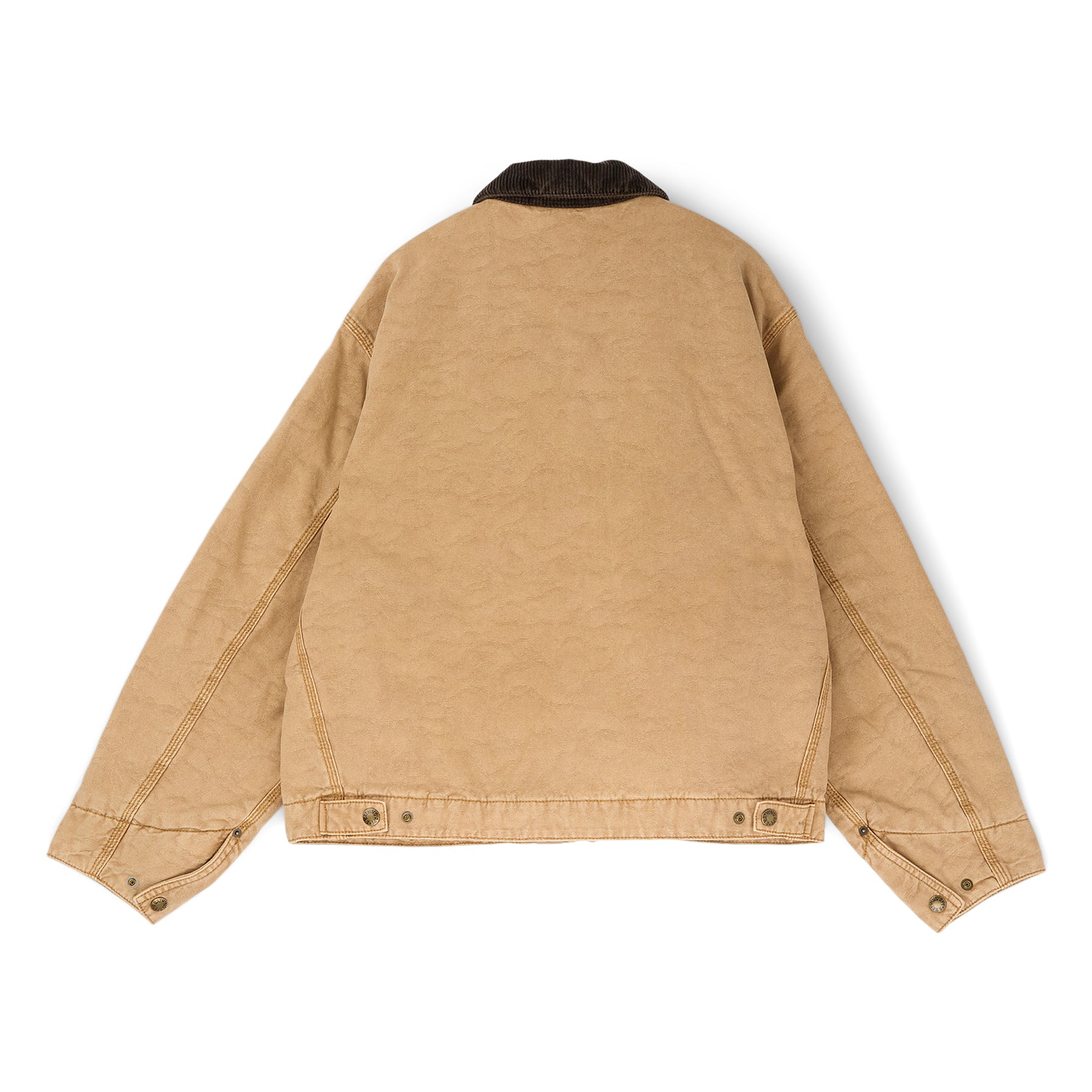 A Bathing Ape Line Camo Jacquard Garment Dyed Padded Work Jacket (Beige) Top