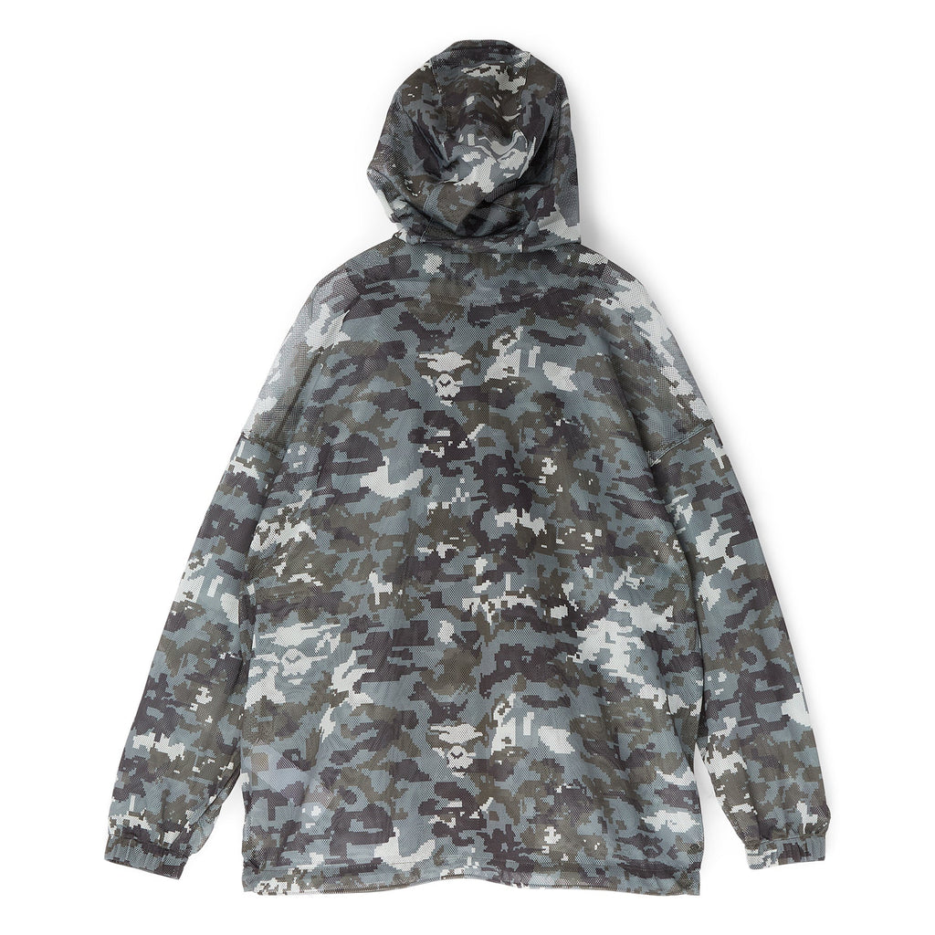 A Bathing Ape Multi Pixel Camo Mesh Hoodie Jacket M (Black) Top