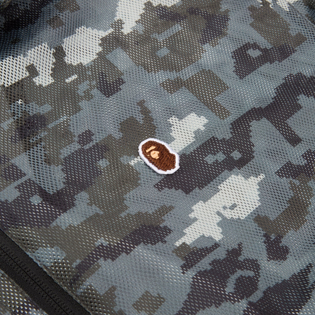 A Bathing Ape Multi Pixel Camo Mesh Hoodie Jacket M (Black) Top