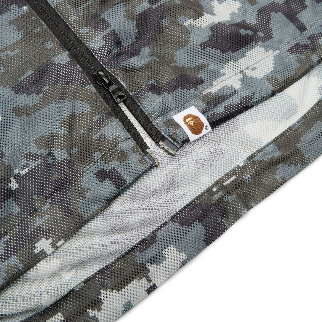 A Bathing Ape Multi Pixel Camo Mesh Hoodie Jacket M (Black) Top