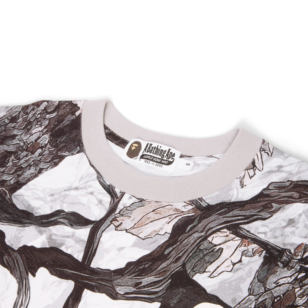 A Bathing Ape Tree Edge Camo Relaxed Fit Tee (White)Top