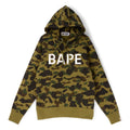 A Bathing Ape 1ST Camo Bape Pullover Hoodie (Green) Top
