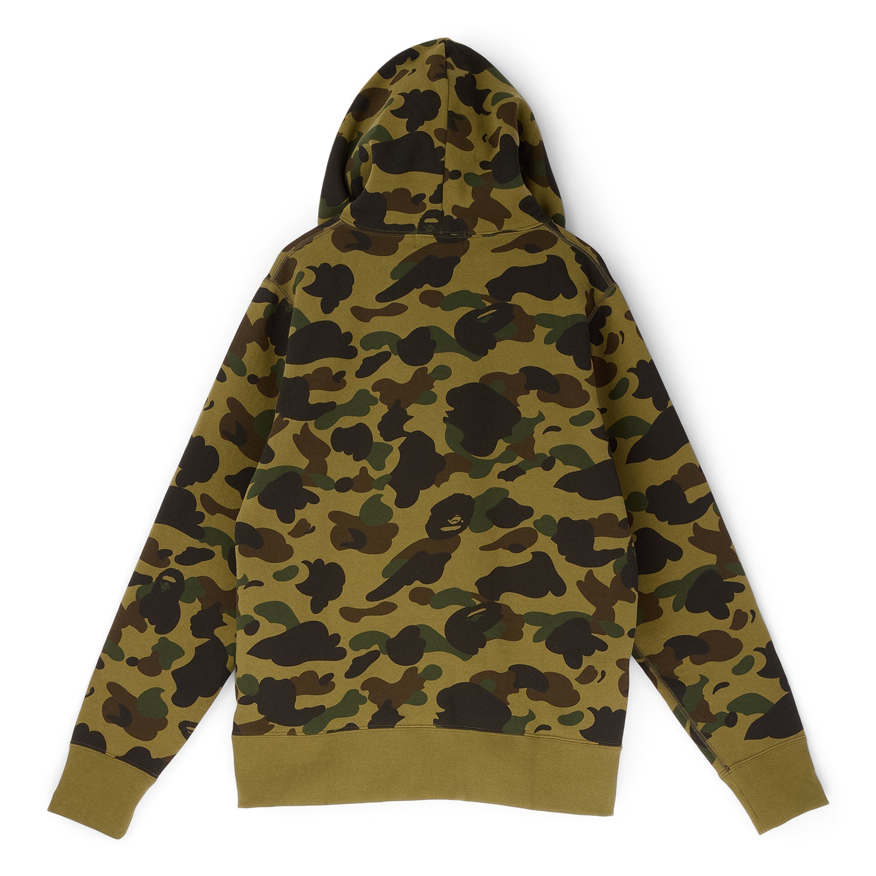 A Bathing Ape 1ST Camo Bape Pullover Hoodie (Green) Top