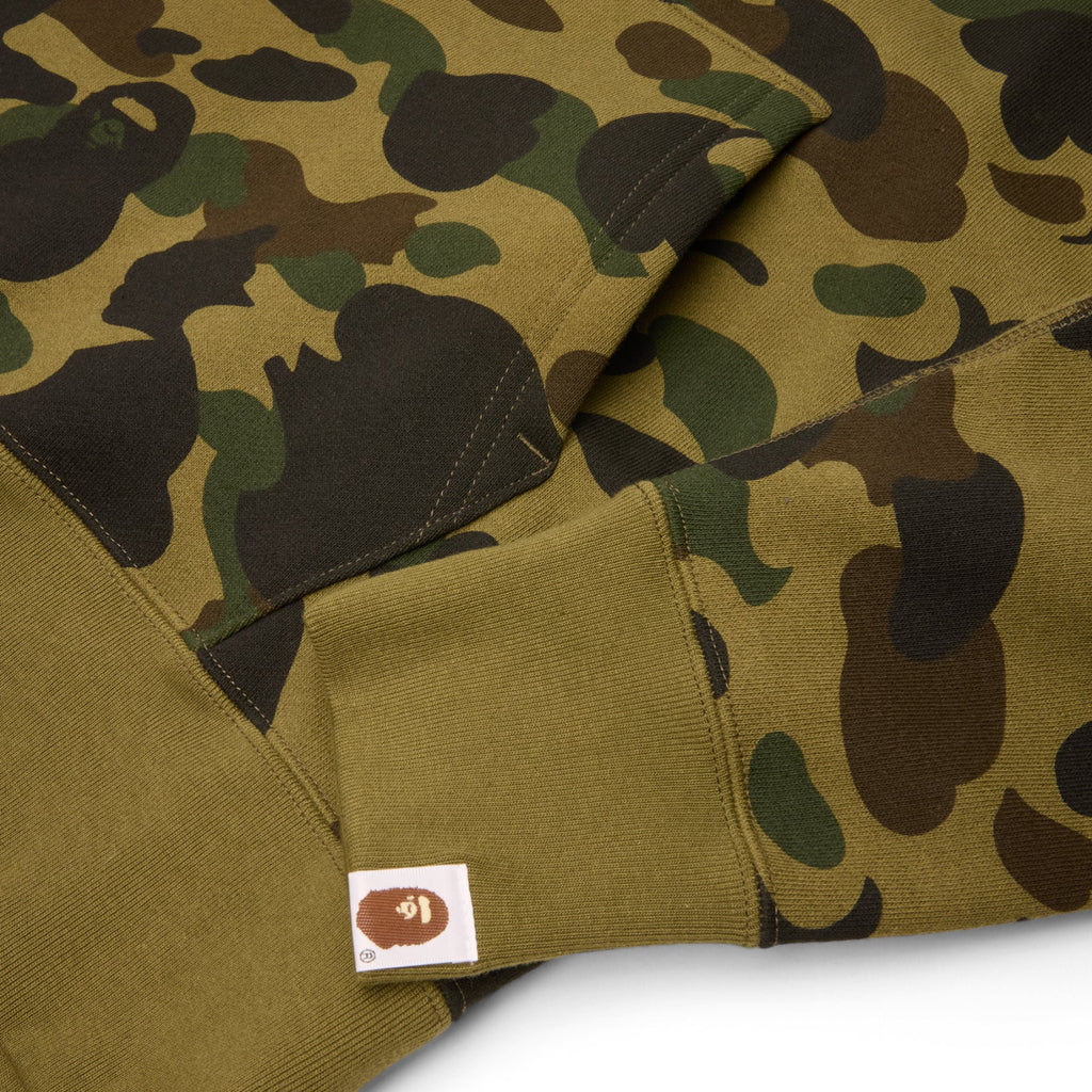 A Bathing Ape 1ST Camo Bape Pullover Hoodie (Green) Top