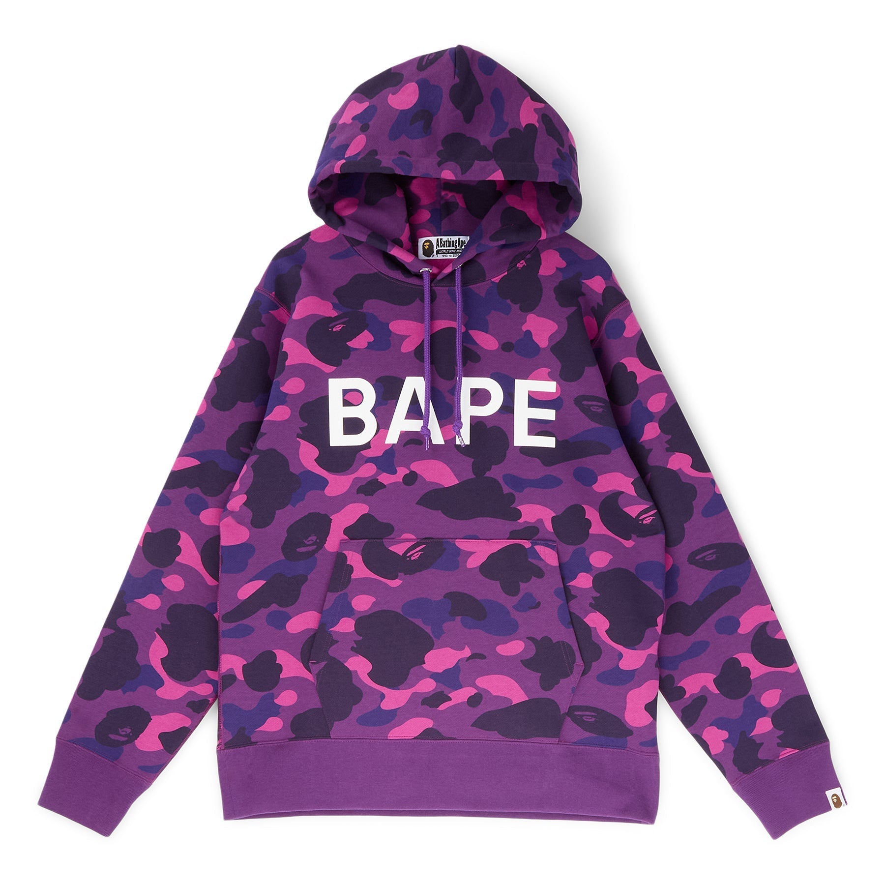 A Bathing Ape Color Camo Bape Pullover Hoodie M (Purple) Top