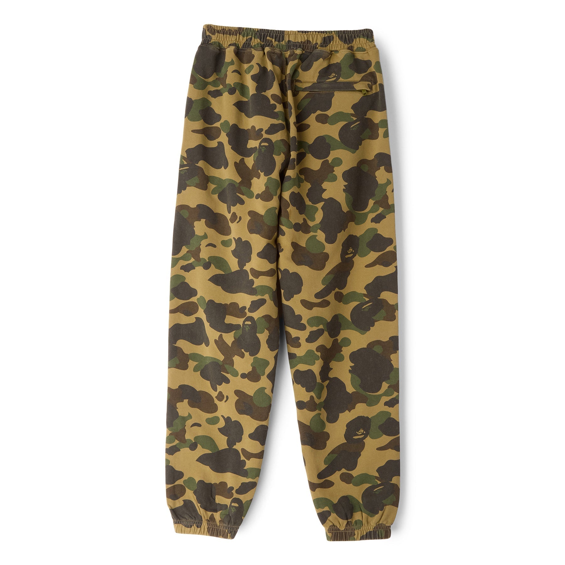 A Bathing Ape 1ST Camo One Point Relaxed Fit Sweat Pants (Green) Trousers