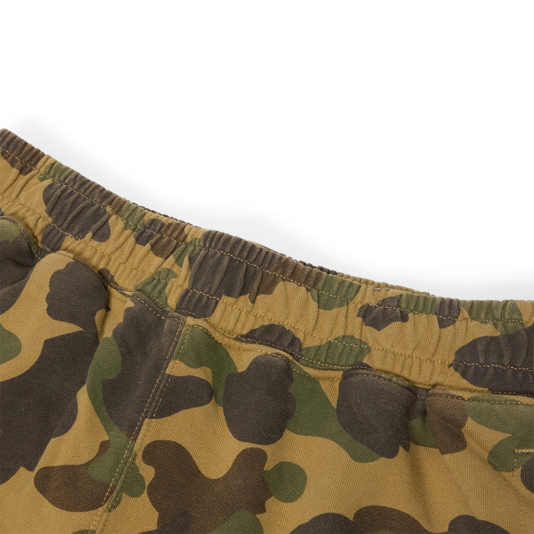 A Bathing Ape 1ST Camo One Point Relaxed Fit Sweat Pants (Green) Trousers
