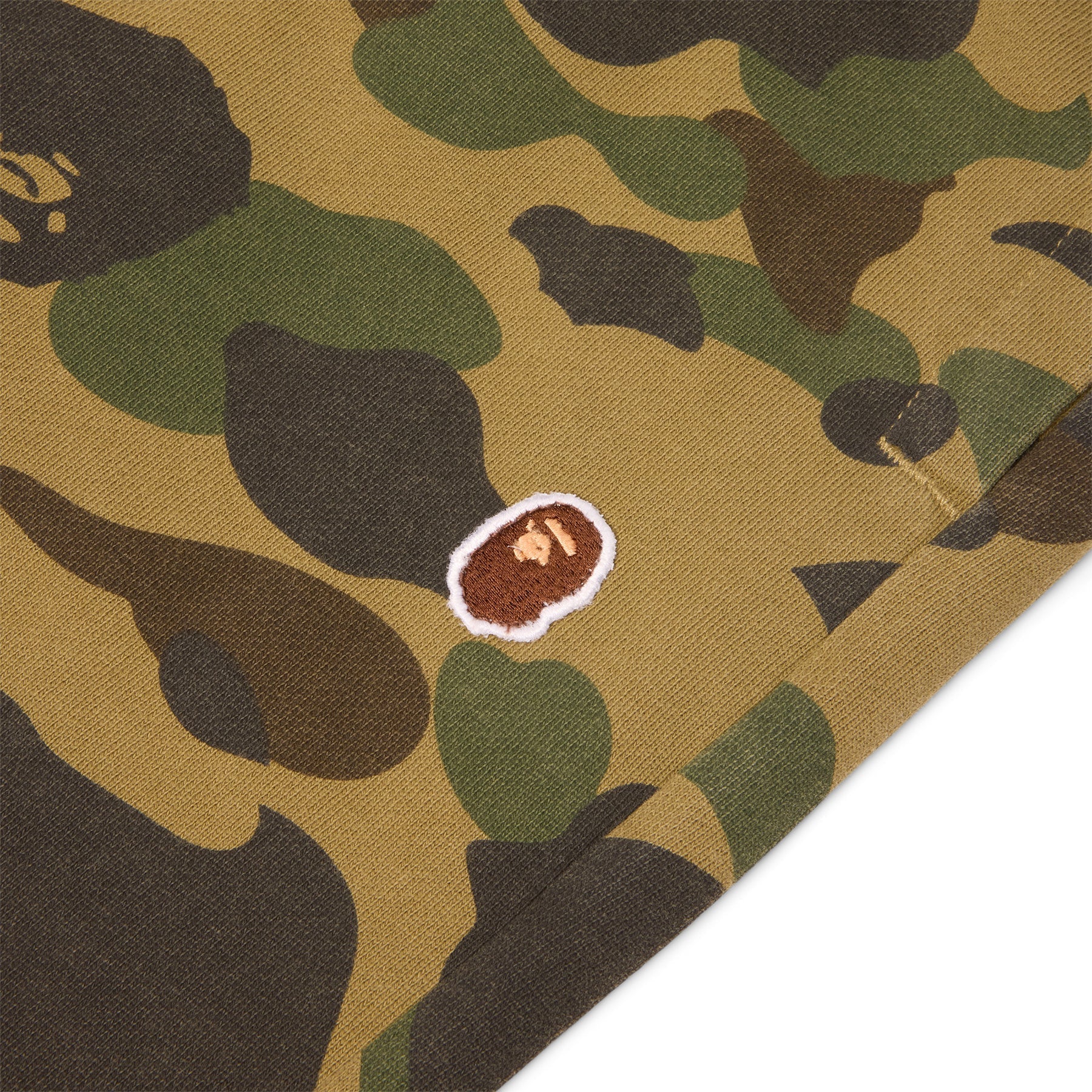 A Bathing Ape 1ST Camo One Point Relaxed Fit Sweat Pants (Green) Trousers