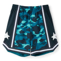 A Bathing Ape Color Camo Mesh Relaxed Fit Shorts M (Green) Trousers