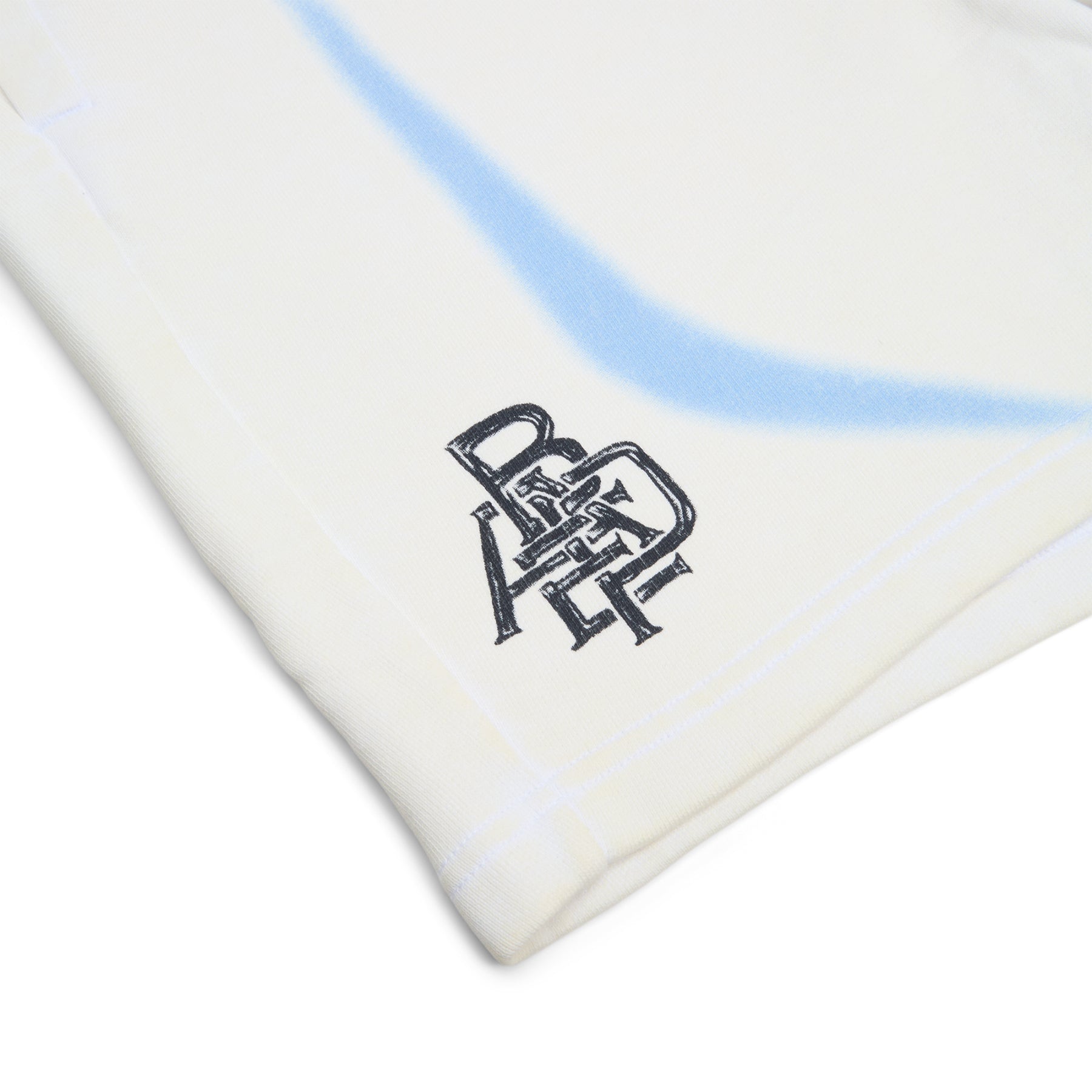 A Bathing Ape Heavy Wash Hand Draw Football Logo Relaxed Fit Sweat Shorts M (White) Trousers