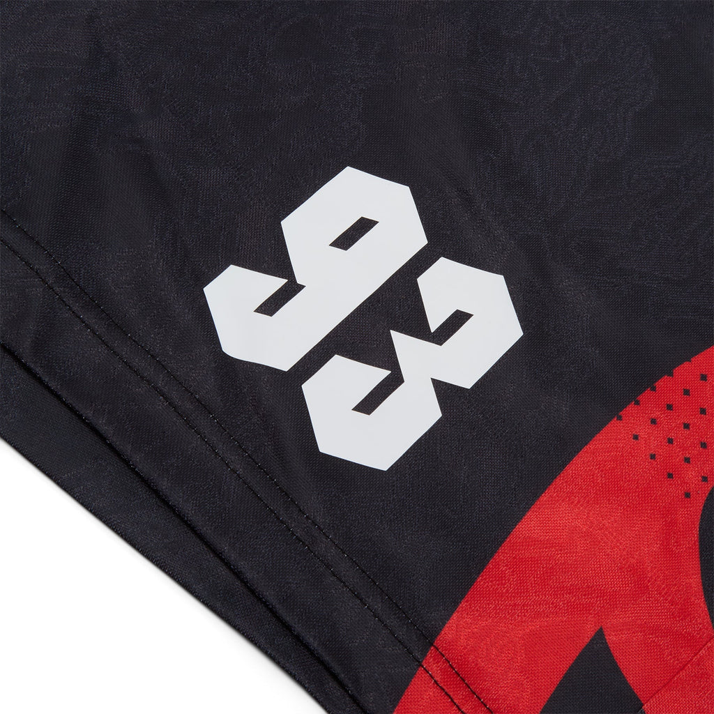 A Bathing Ape Ape Flame Monogram Jacquard Relaxed Fit Football Shorts M (Black) Trousers