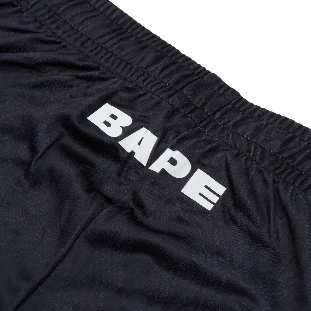 A Bathing Ape Ape Flame Monogram Jacquard Relaxed Fit Football Shorts M (Black) Trousers