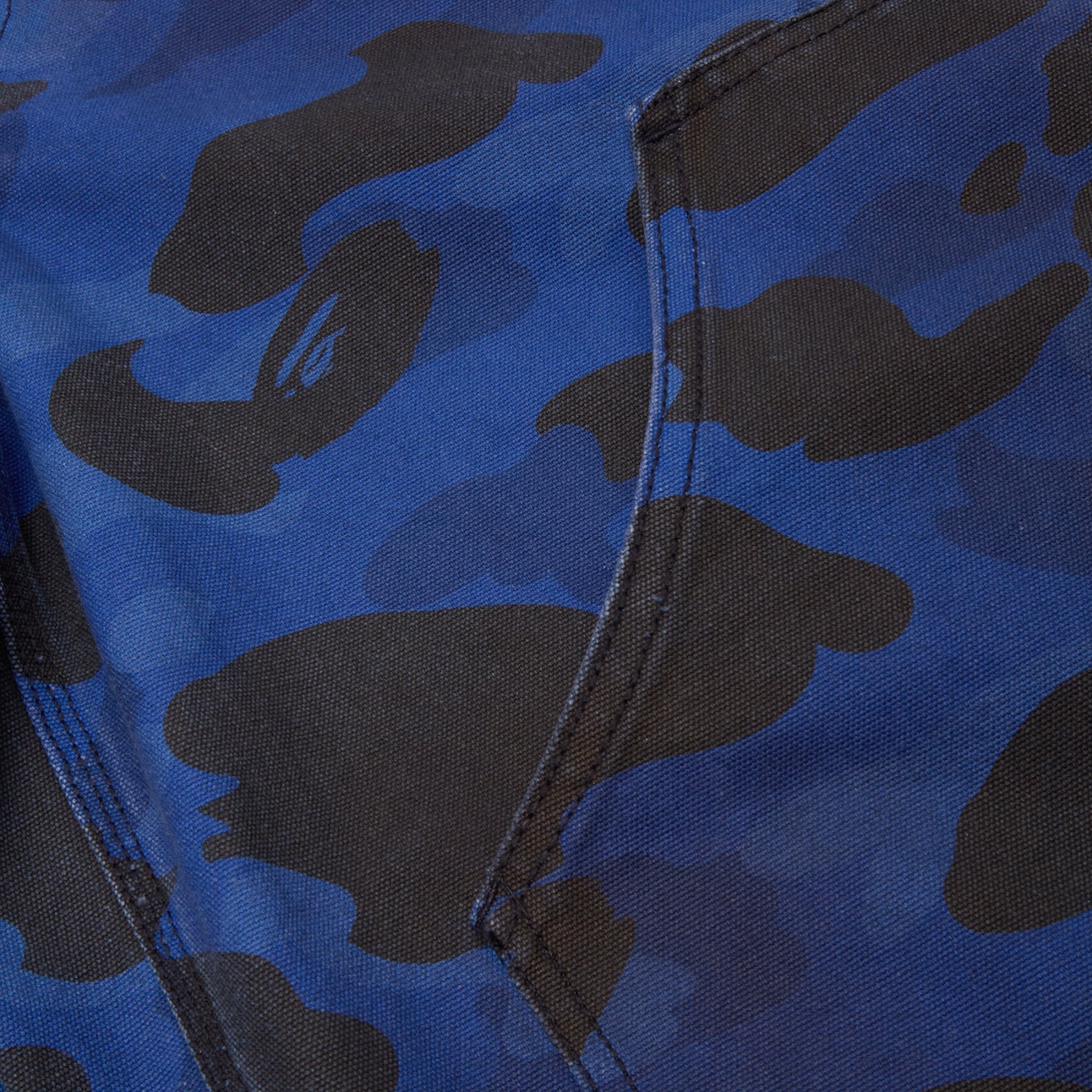 A Bathing Ape Solid 1St Camo Garment Dyed Relaxed Fit Work Shorts M (Navy) Trousers