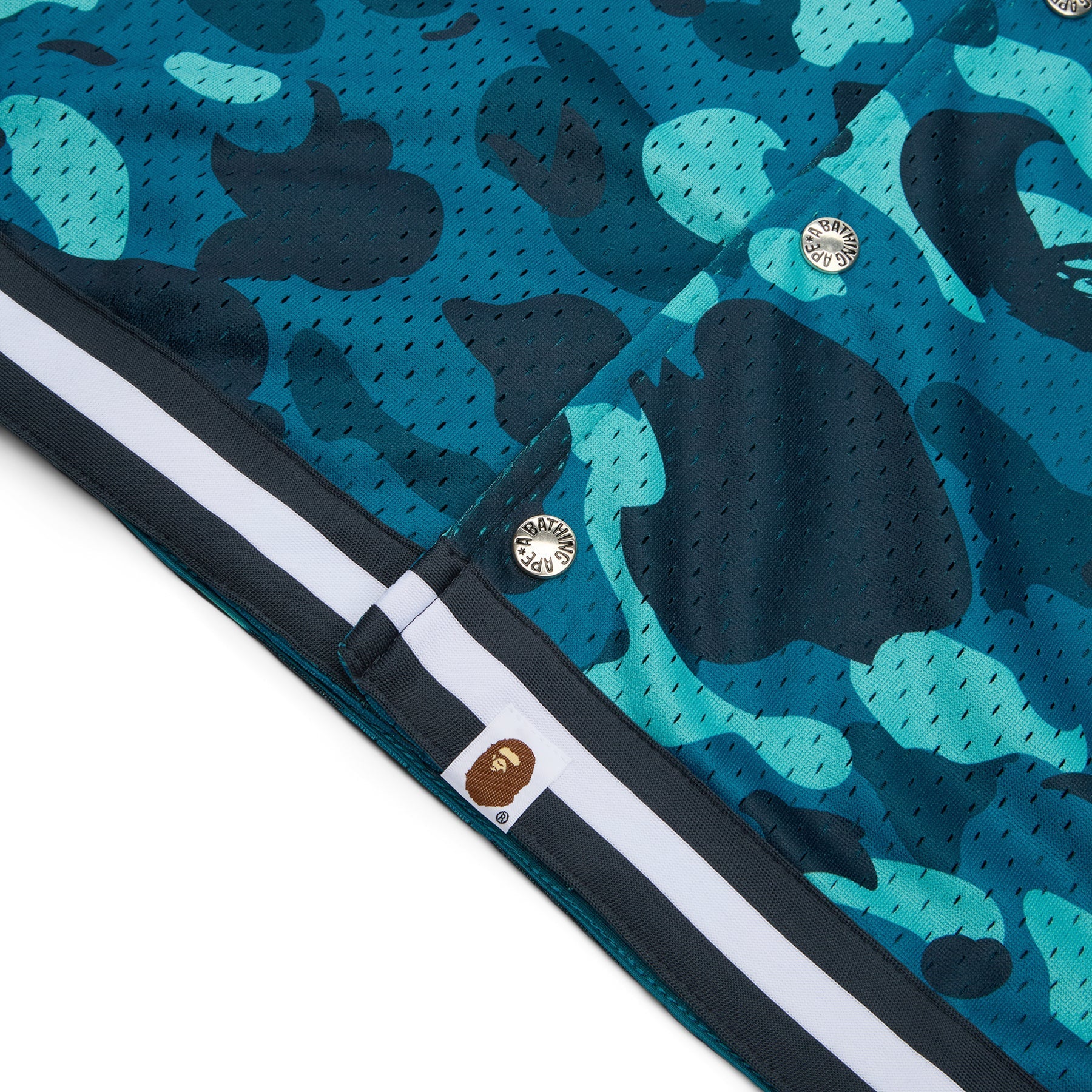 A Bathing Ape Color Camo Warm Up Ss Shirt M (Green) Top