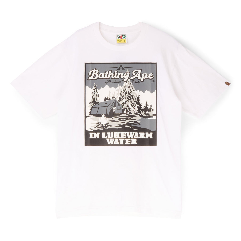 A Bathing Ape Base Camp Tee (White) T-shirt Top