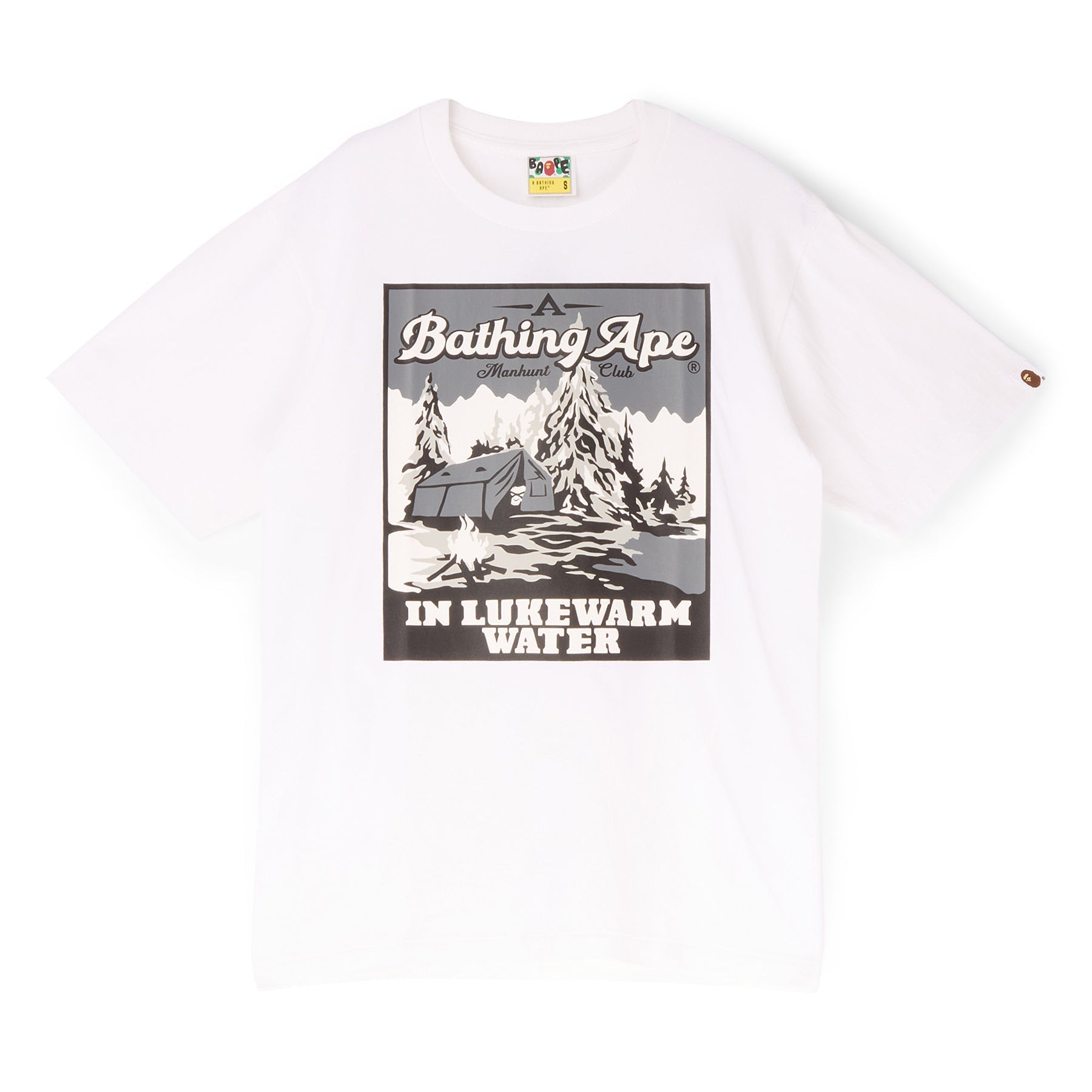 A Bathing Ape Base Camp Tee (White) T-shirt Top