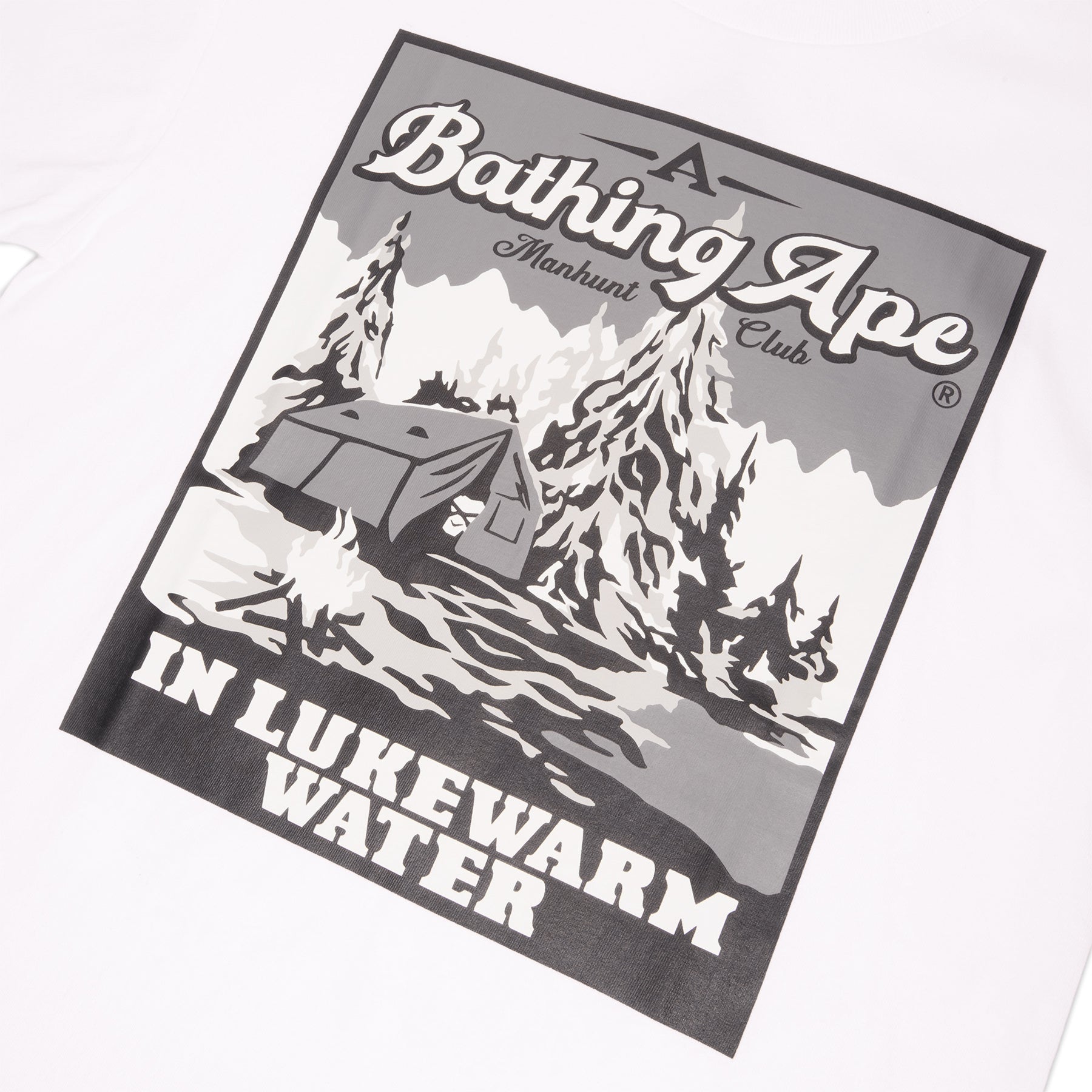 A Bathing Ape Base Camp Tee (White) T-shirt Top