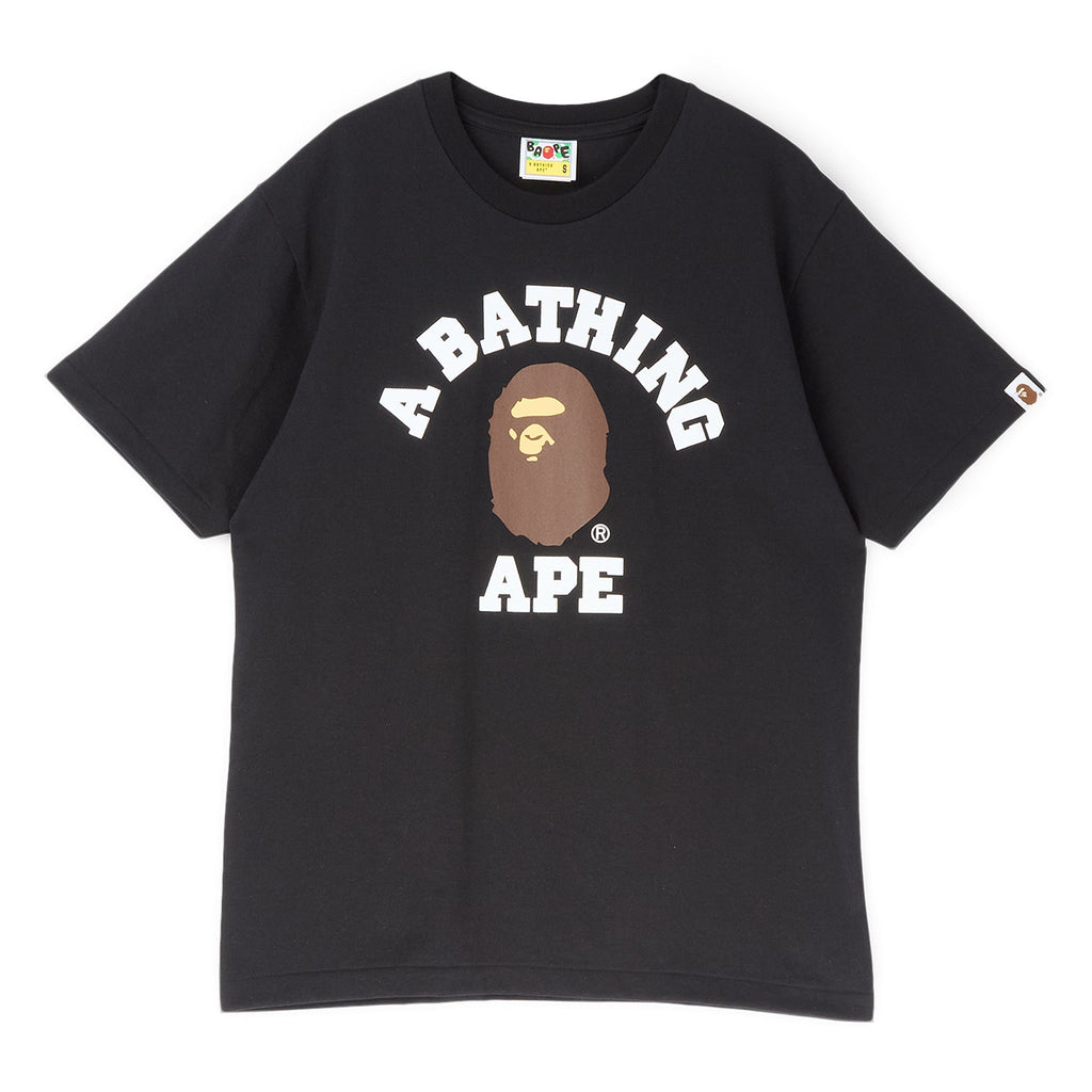 A Bathing Ape College Tee M (Black) T-shirt Top