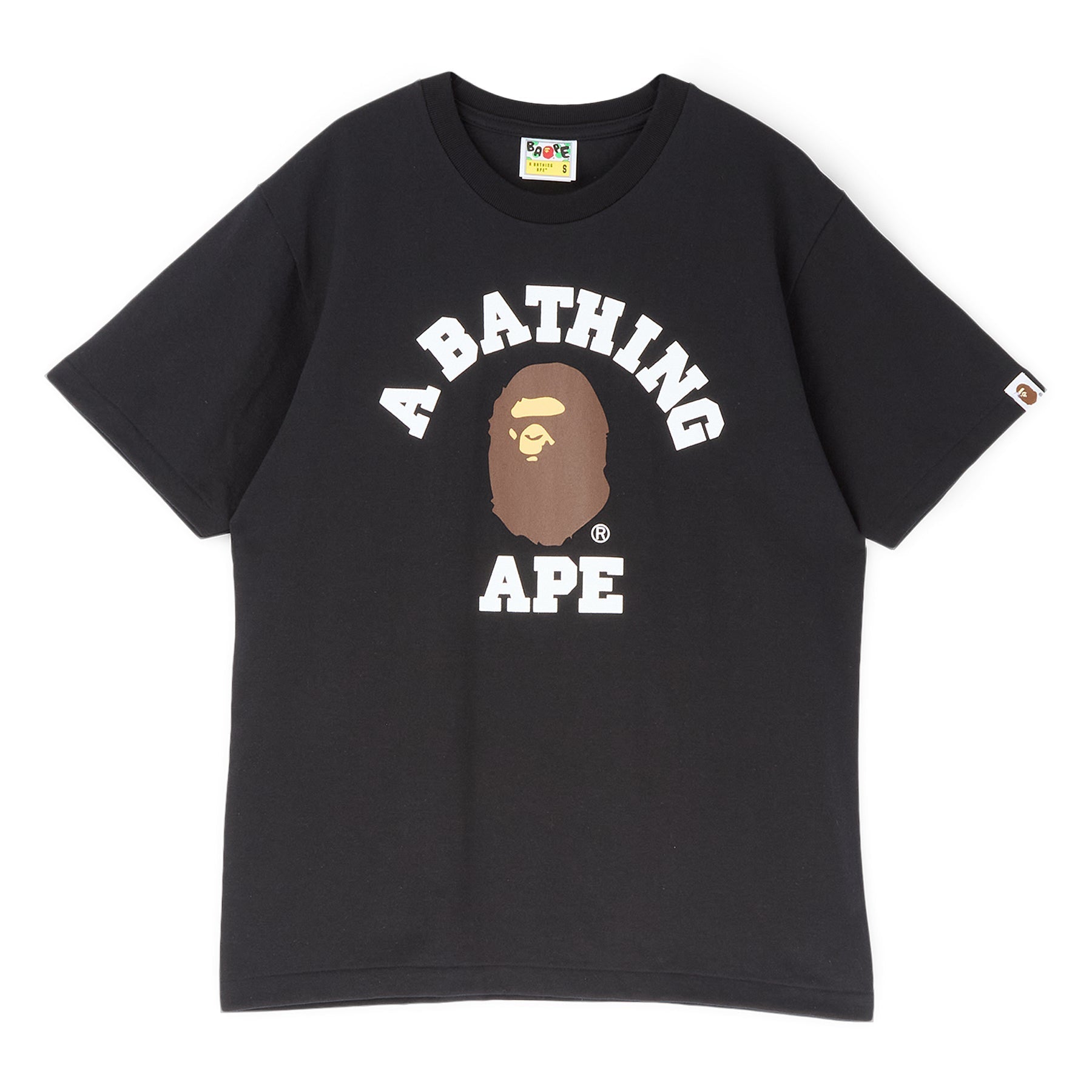 A Bathing Ape College Tee M (Black) T-shirt Top