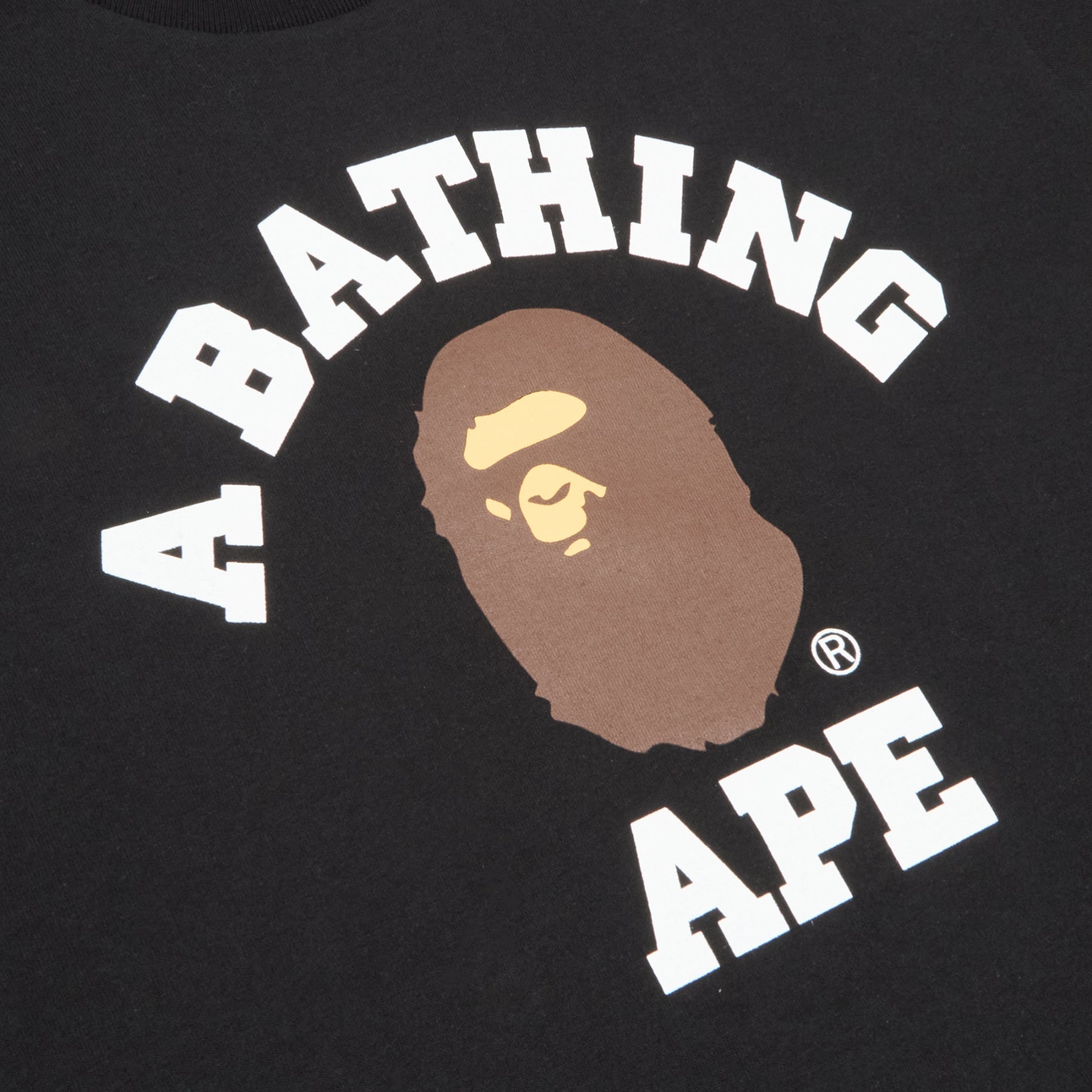 A Bathing Ape College Tee M (Black) T-shirt Top