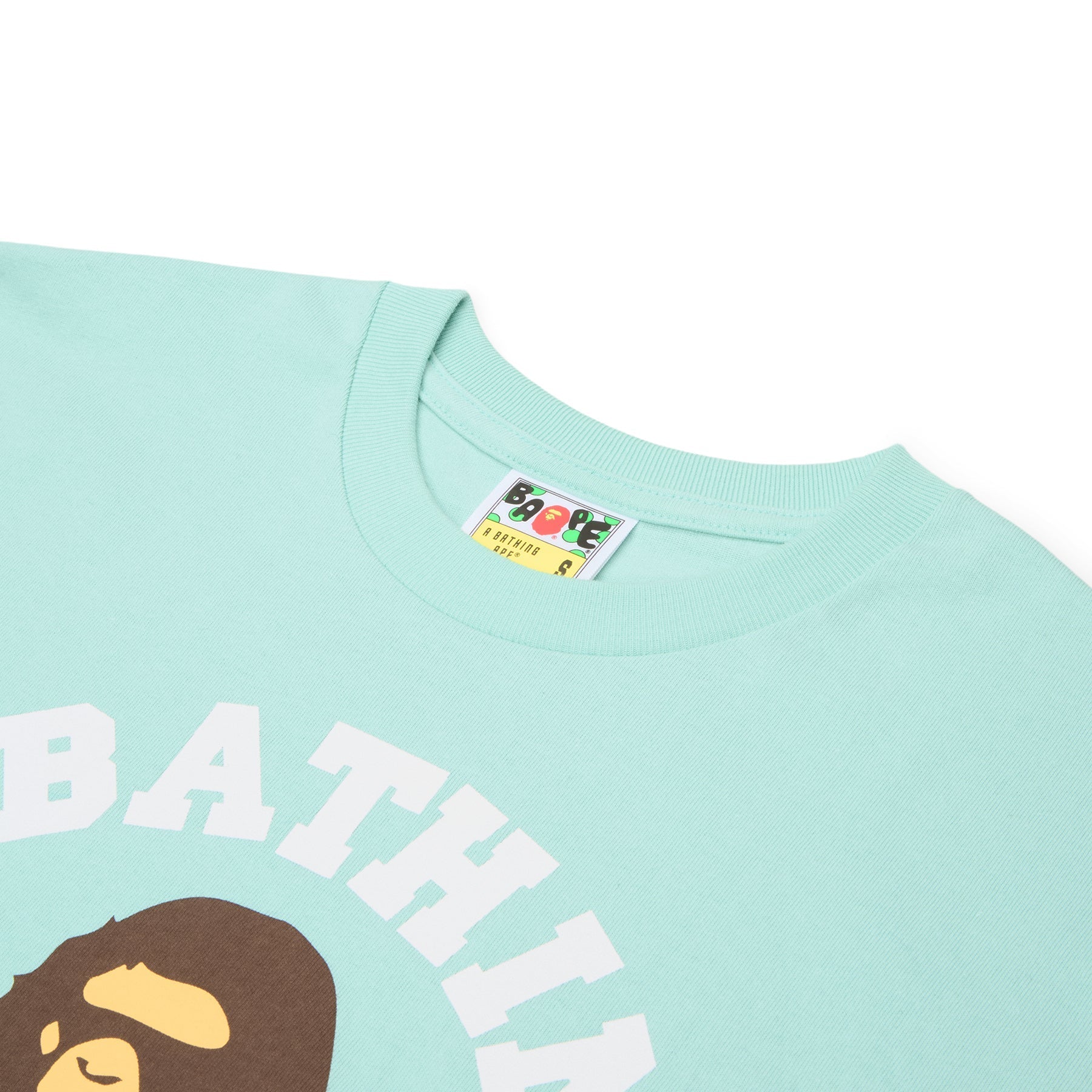 A Bathing Ape College Tee M (Green) T-shirt Top