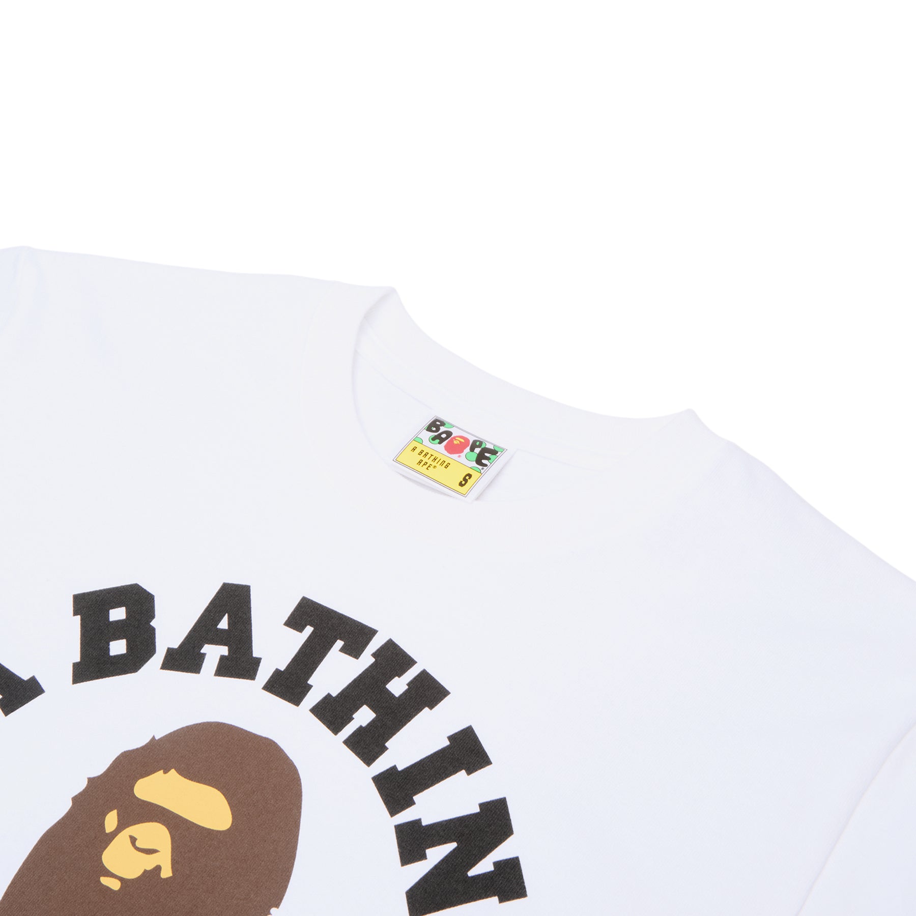 A Bathing Ape College Tee M (White) T-shirt Top