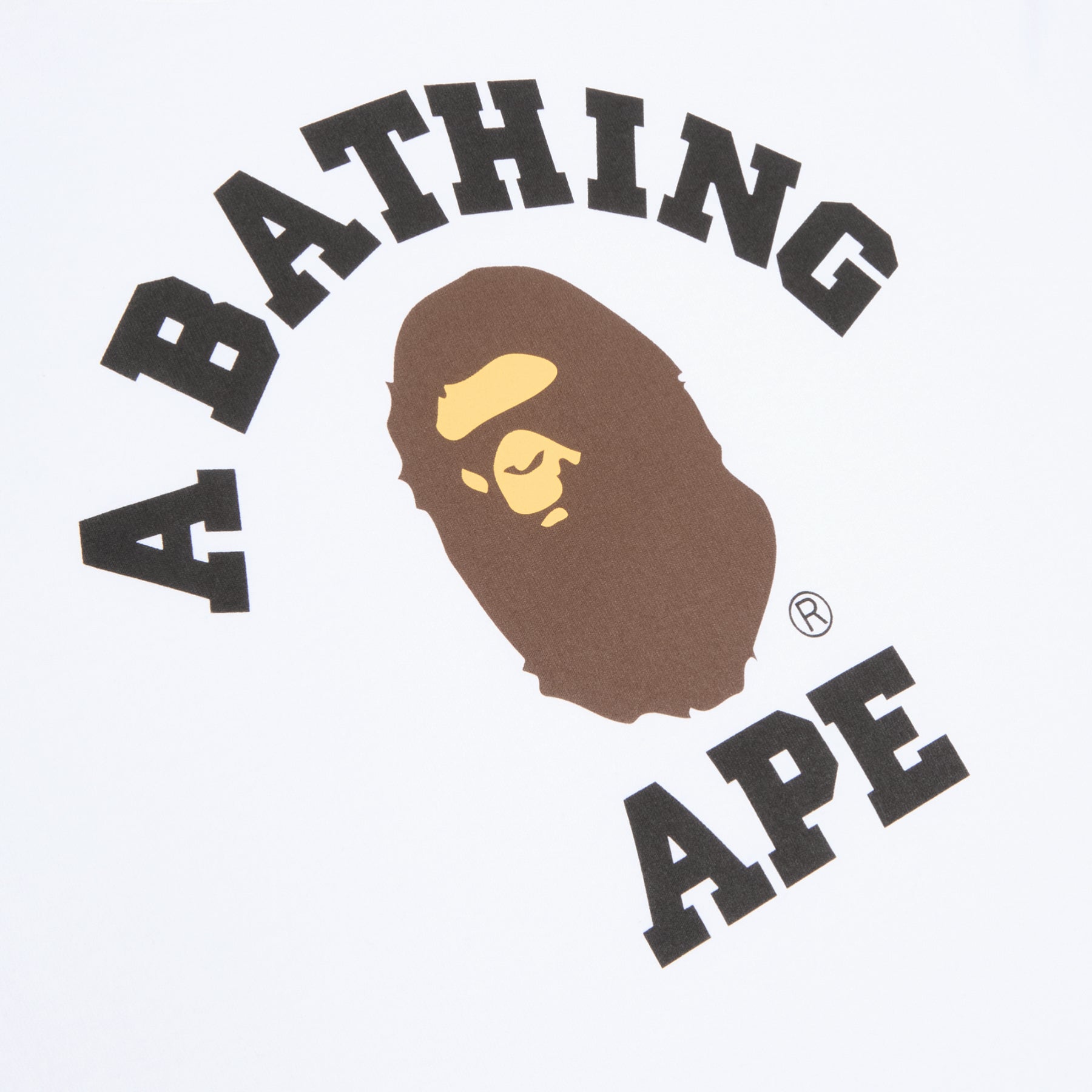 A Bathing Ape College Tee M (White) T-shirt Top