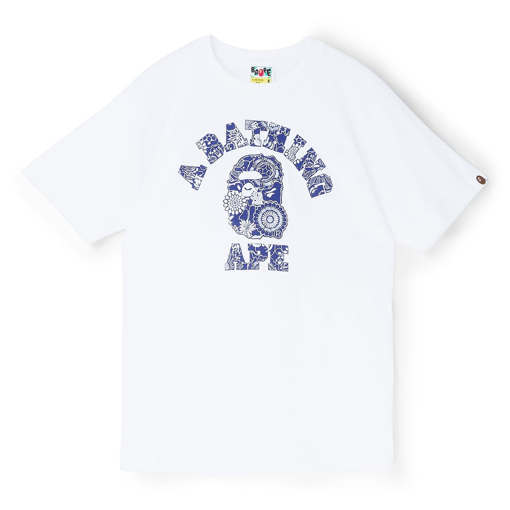 A Bathing Ape Japanese Indigo Art Camo College Tee M (Whxny) T-shirt Top