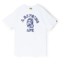 A Bathing Ape Japanese Indigo Art Camo College Tee M (Whxny) T-shirt Top