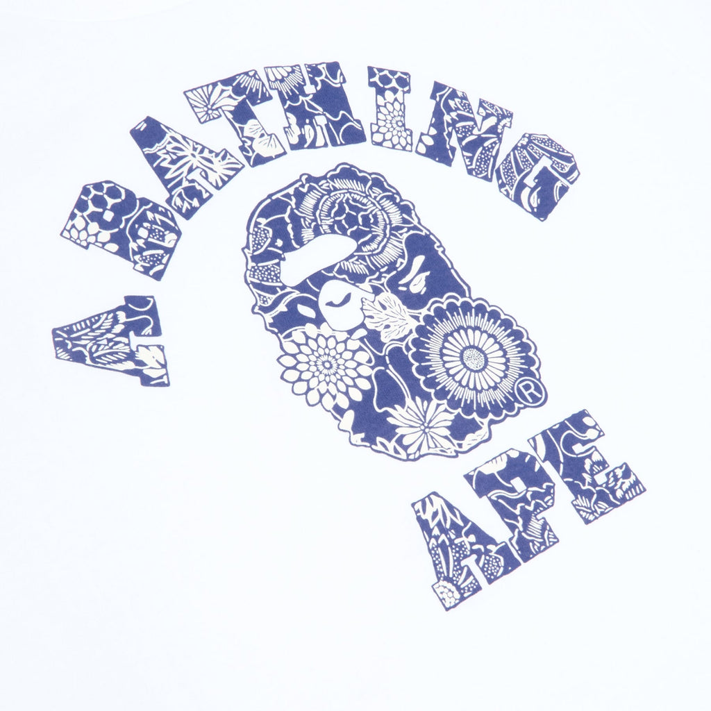 A Bathing Ape Japanese Indigo Art Camo College Tee M (Whxny) T-shirt Top