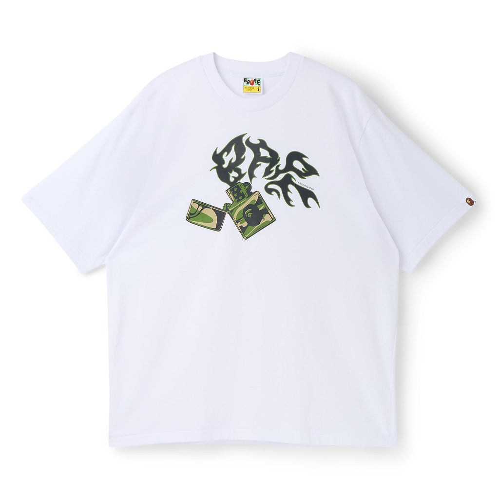 A Bathing Ape Bape Lighter Relaxed Fit Tee M (White) T-shirt Top