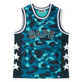 A Bathing Ape Color Camo Mesh Multi Logo Relaxed Fit Tank Top M (Green)