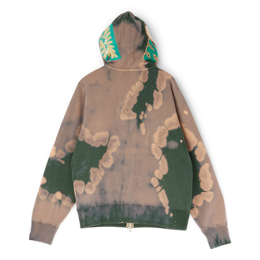 A Bathing Ape Hand Dye Shark Full Zip Hoodie (Green) Top