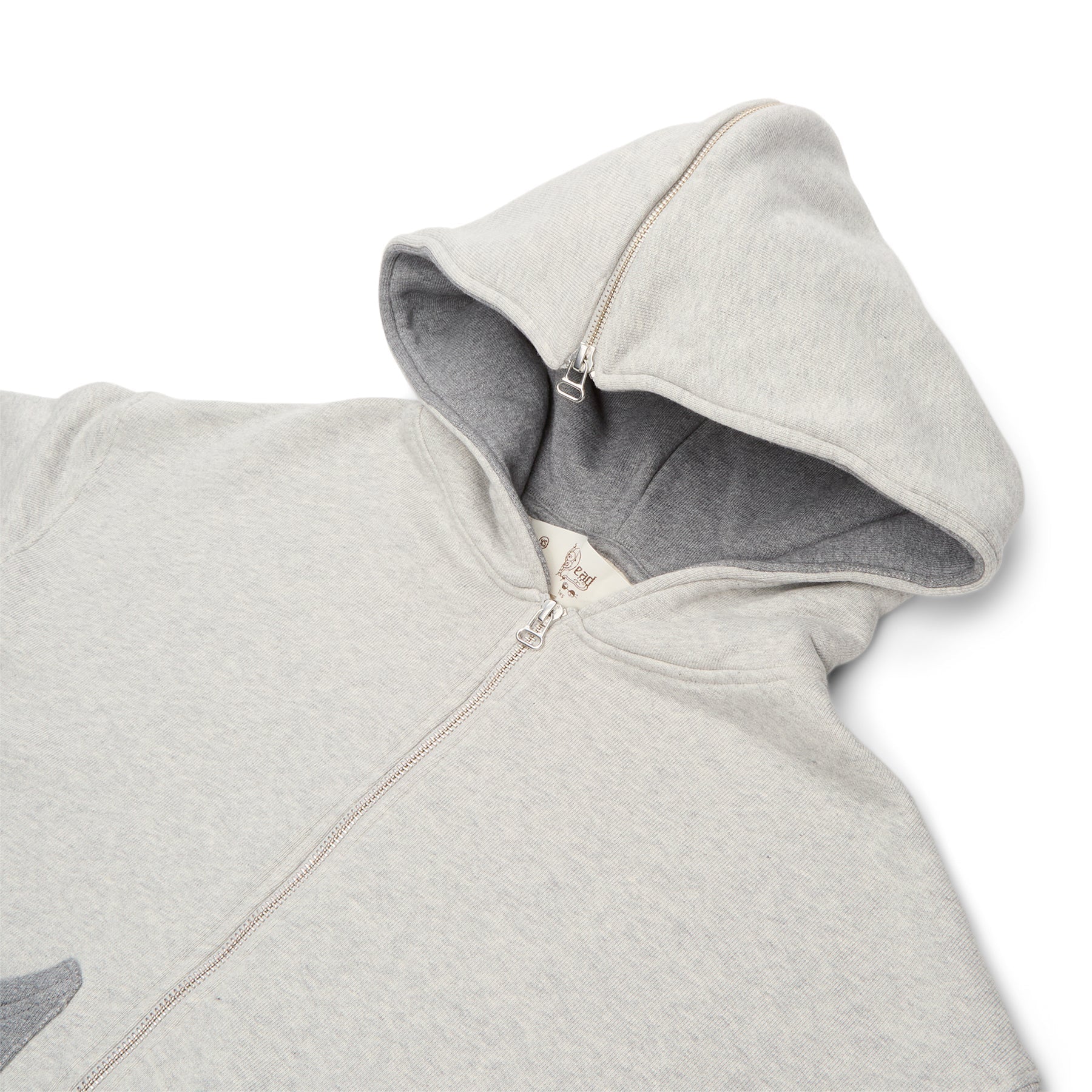 Brain Dead Zip Hoodie (Heather Grey) Top