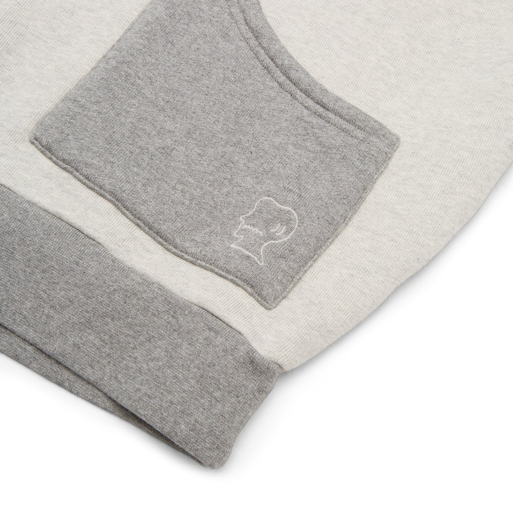 Brain Dead Zip Hoodie (Heather Grey) Top