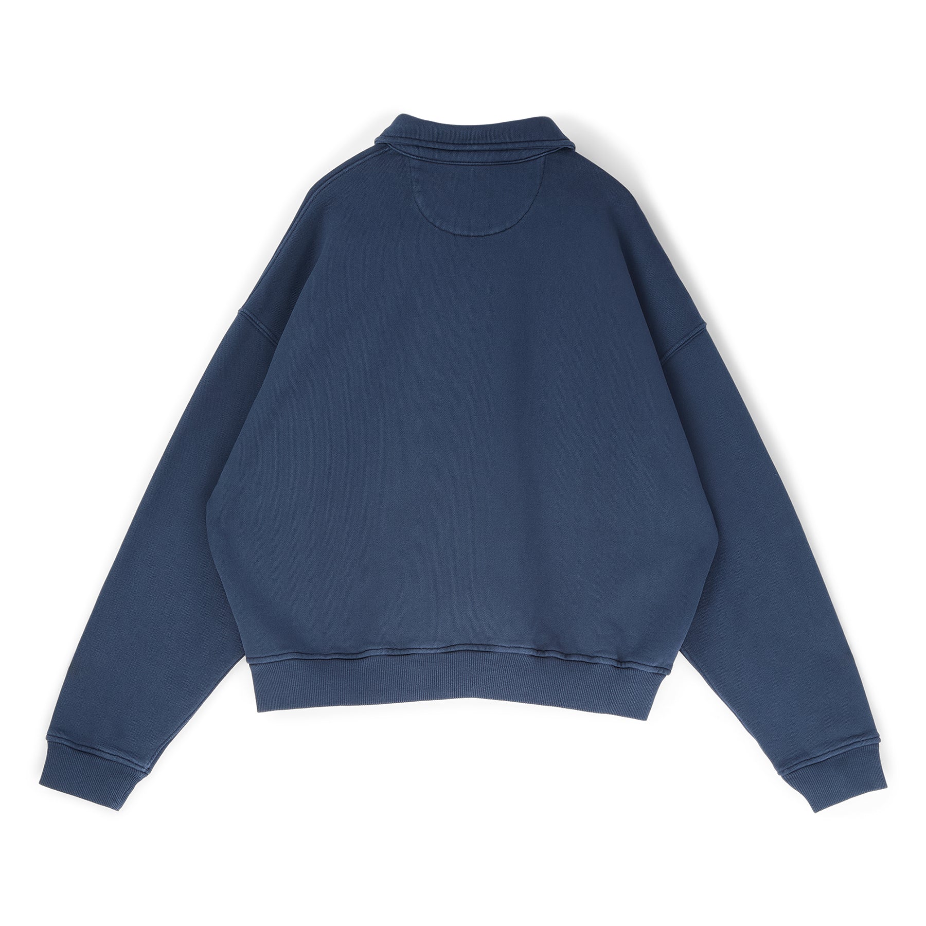 Brain Dead Half Zip Collared Sweatshirt (Midnight) Top