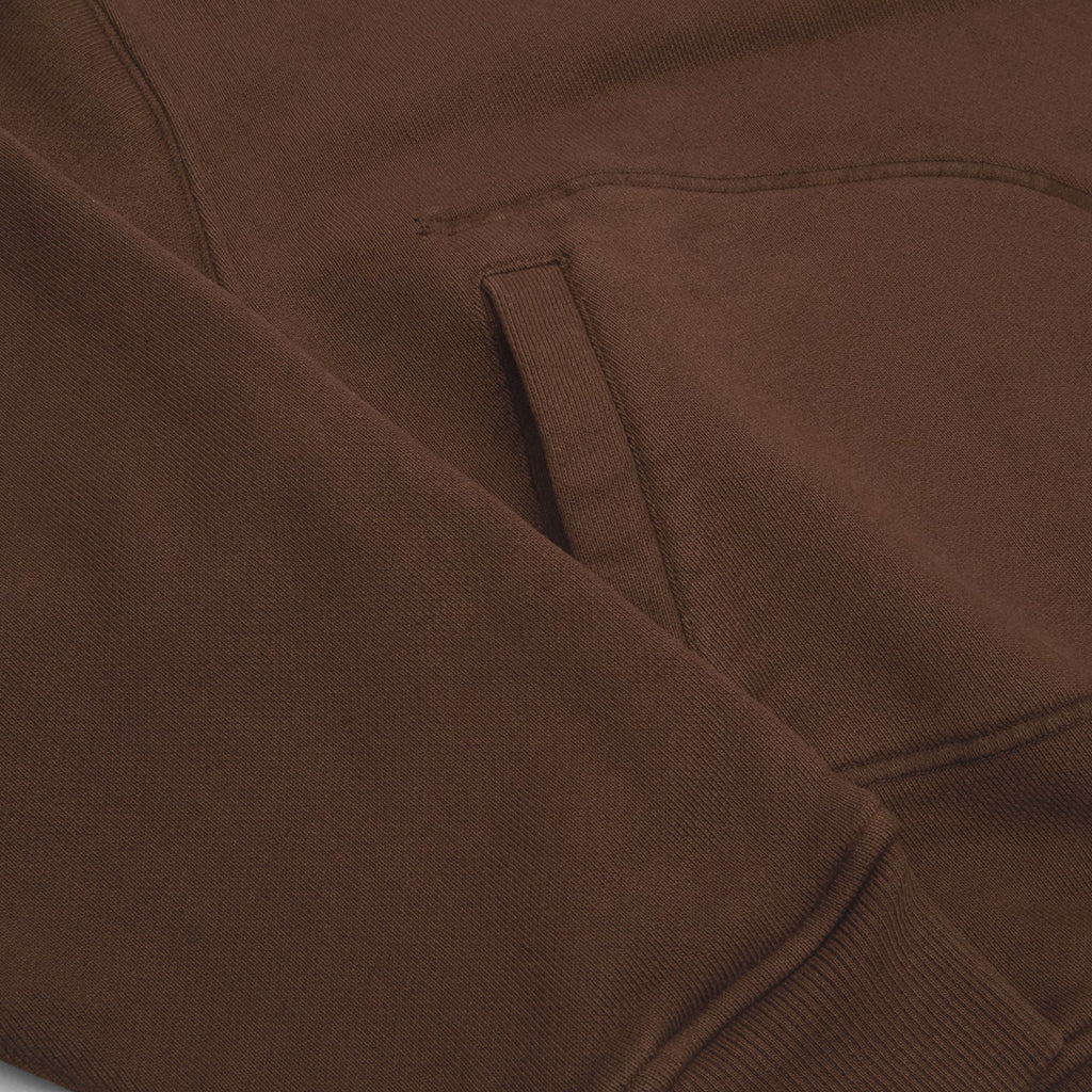 Brain Dead Half Zip Collared Sweatshirt (Brown) Top
