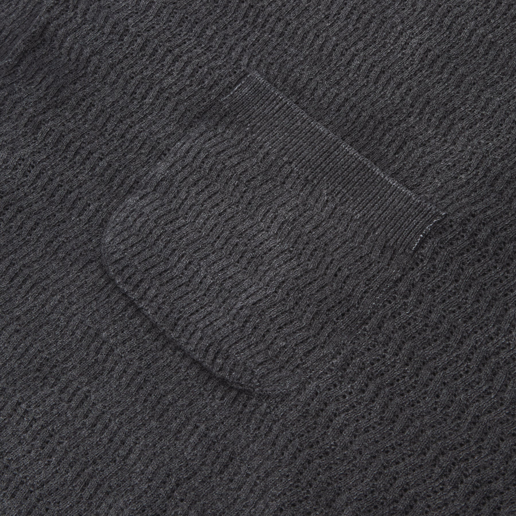 Brain Dead Pigment Dye Long Sleeve Polo Sweater (Ink) Top