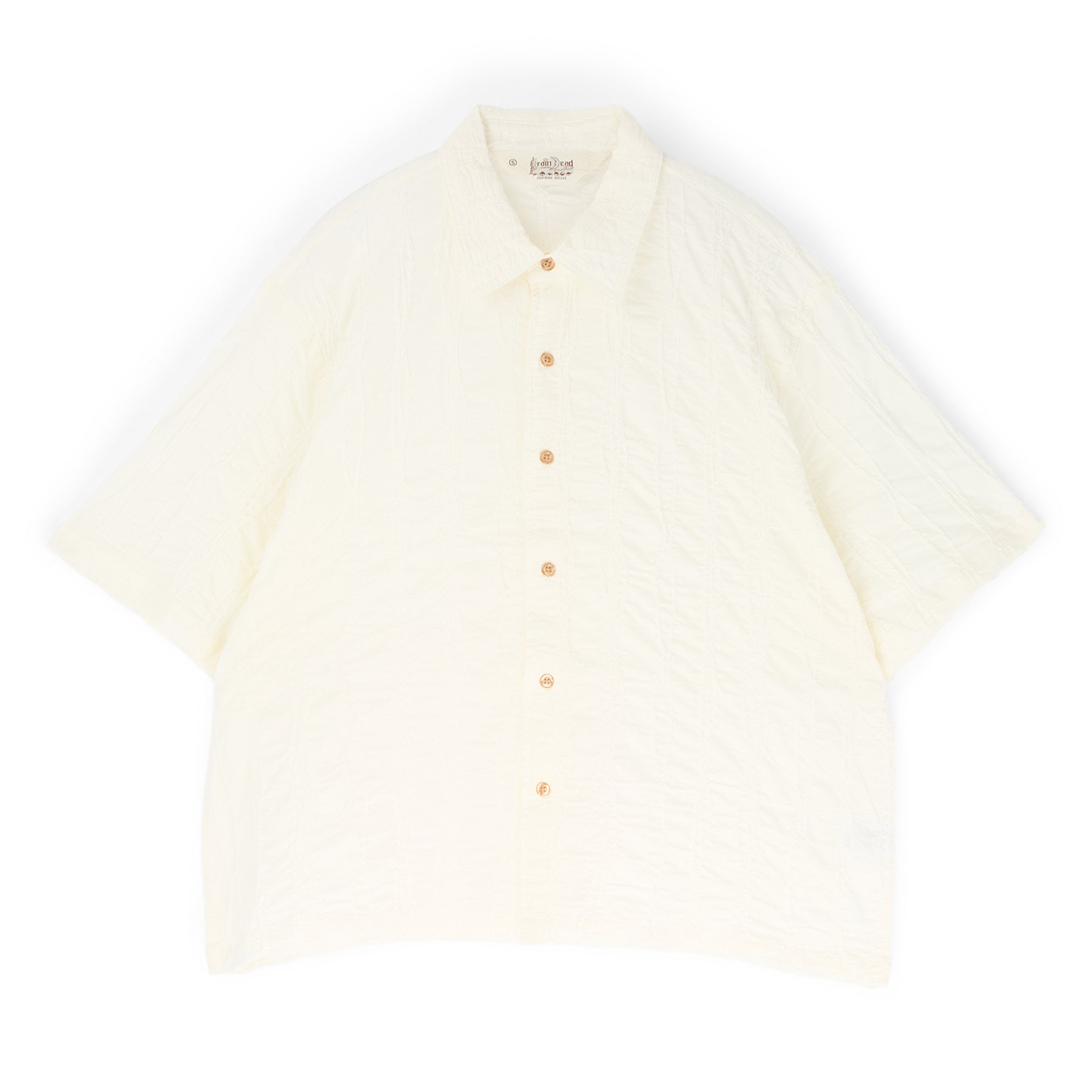 Brain Dead Twisted Piping Shirt (Natural) Top
