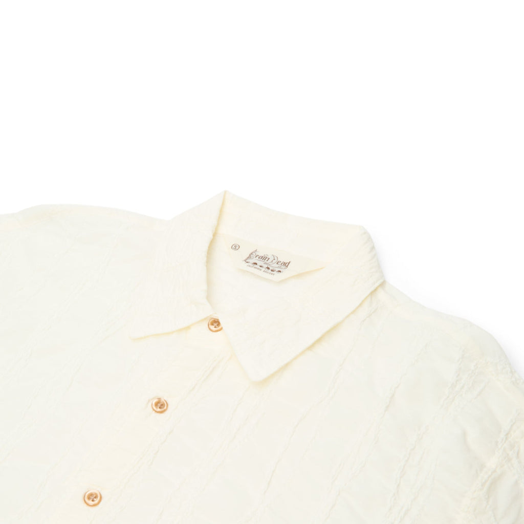 Brain Dead Twisted Piping Shirt (Natural) Top