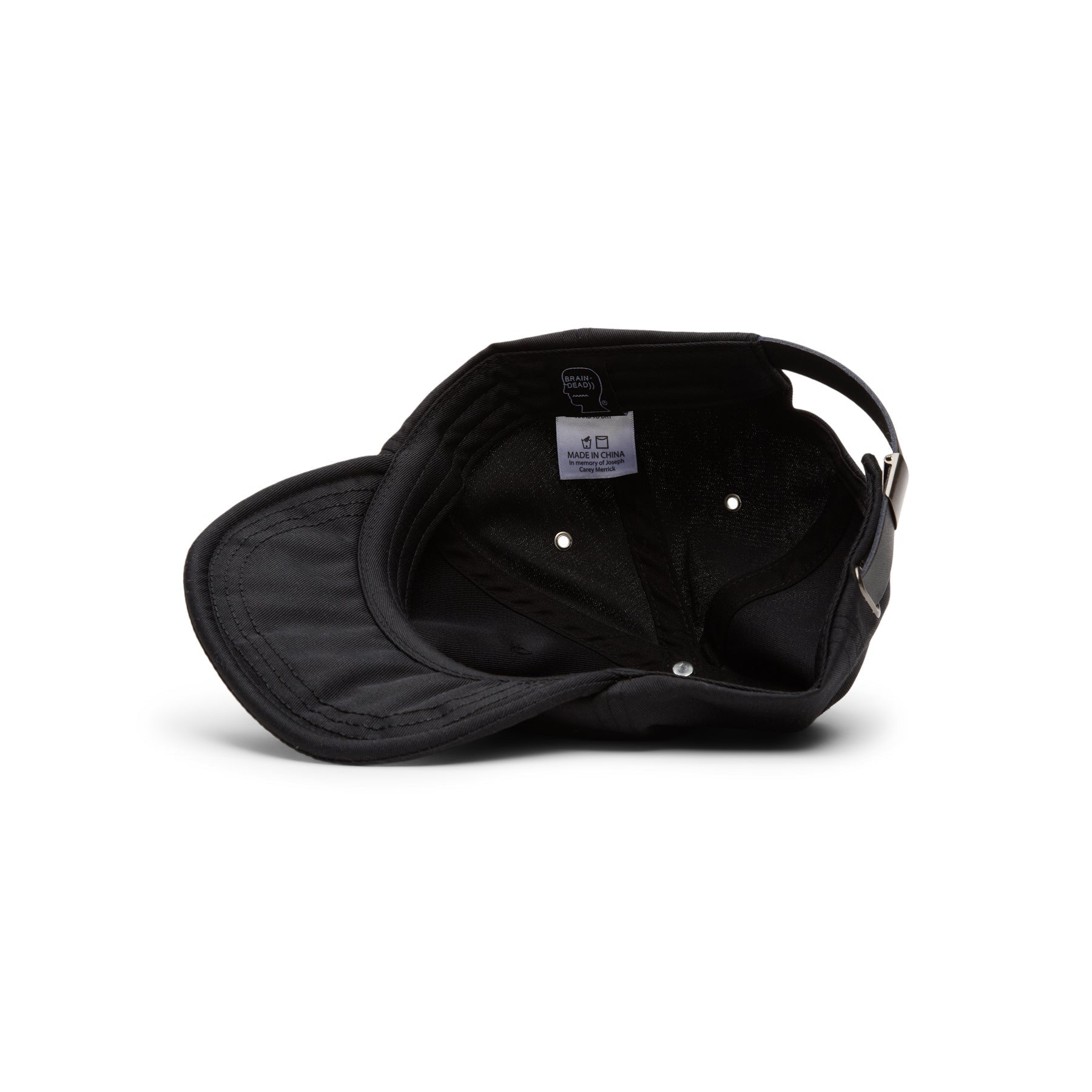 Brain Dead Folk Technology Wire Brim 6 Panel Hats (Black) Hats