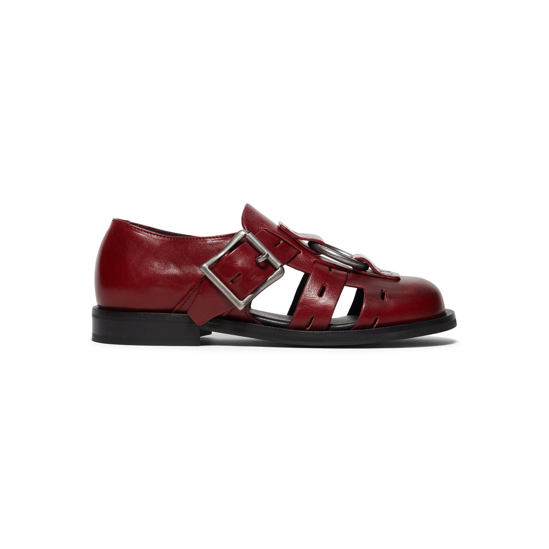 martine-rose-bondage-belt-sandal-1062wlp17113-red-red-oxblood  Footwear