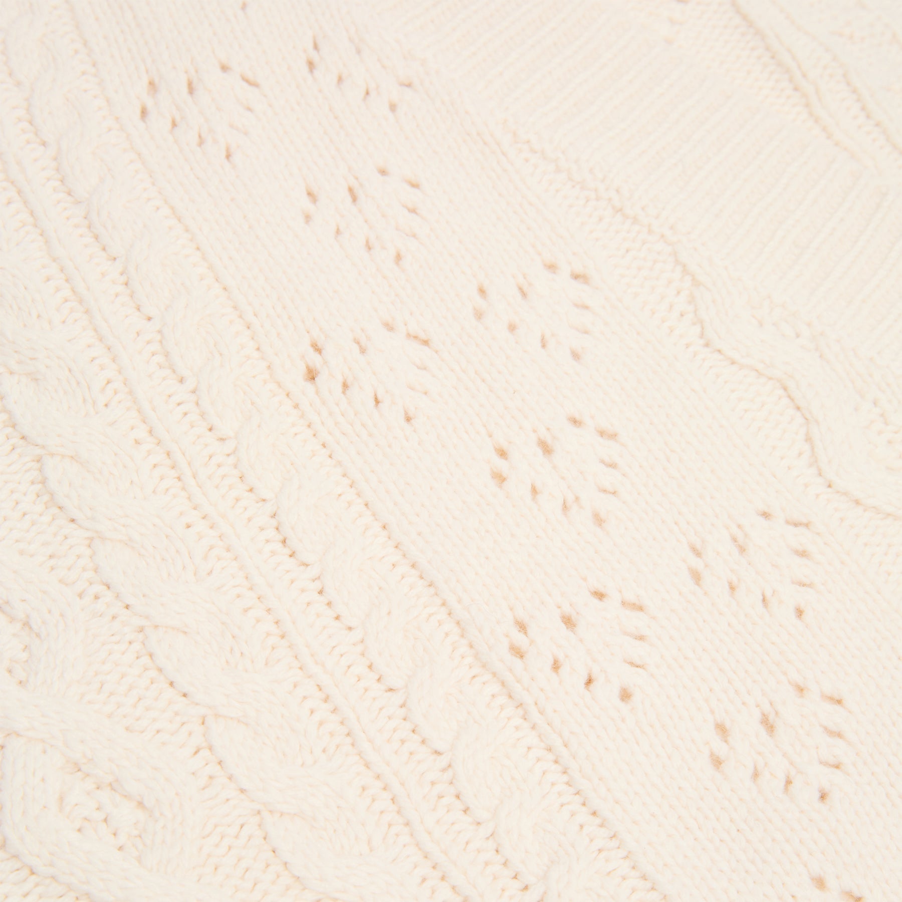 Danielle Guizio Noah Cable Crop Cardigan (Snow white) Top