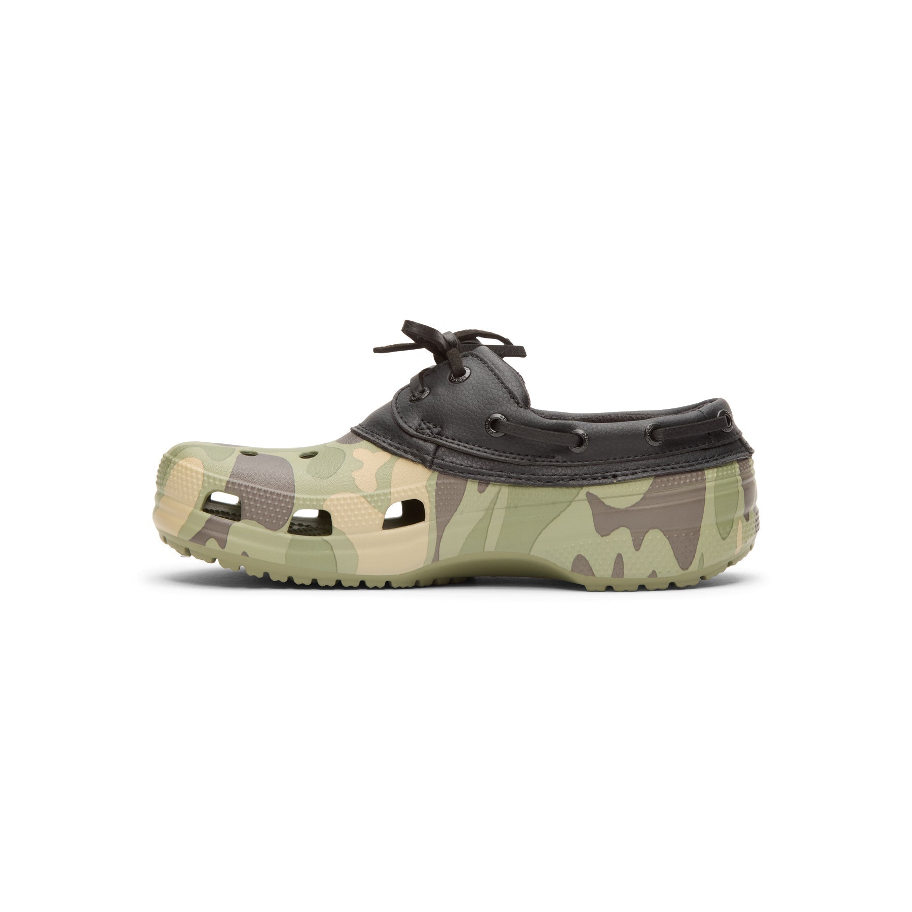 crocs-classic-duck-camo-boat-shoe-black-cargo  Footwear