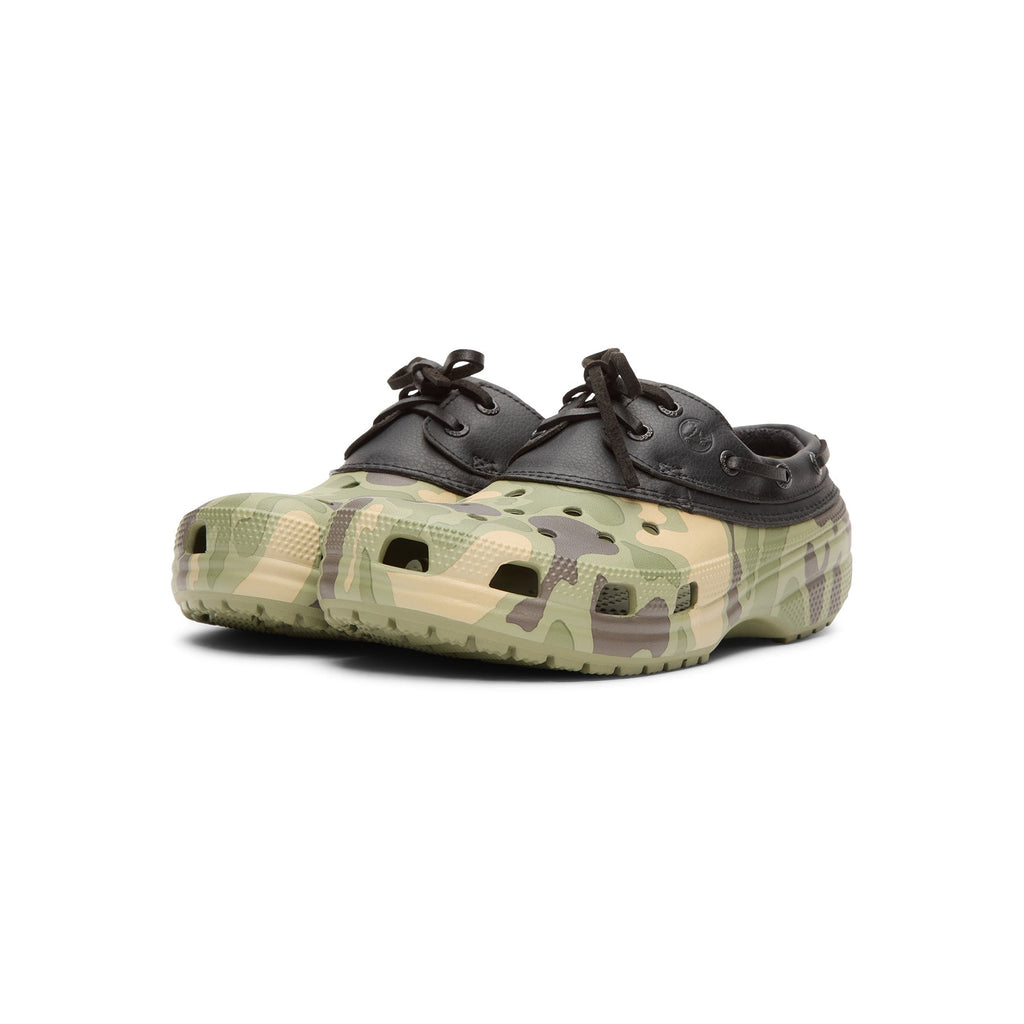 crocs-classic-duck-camo-boat-shoe-black-cargo  Footwear