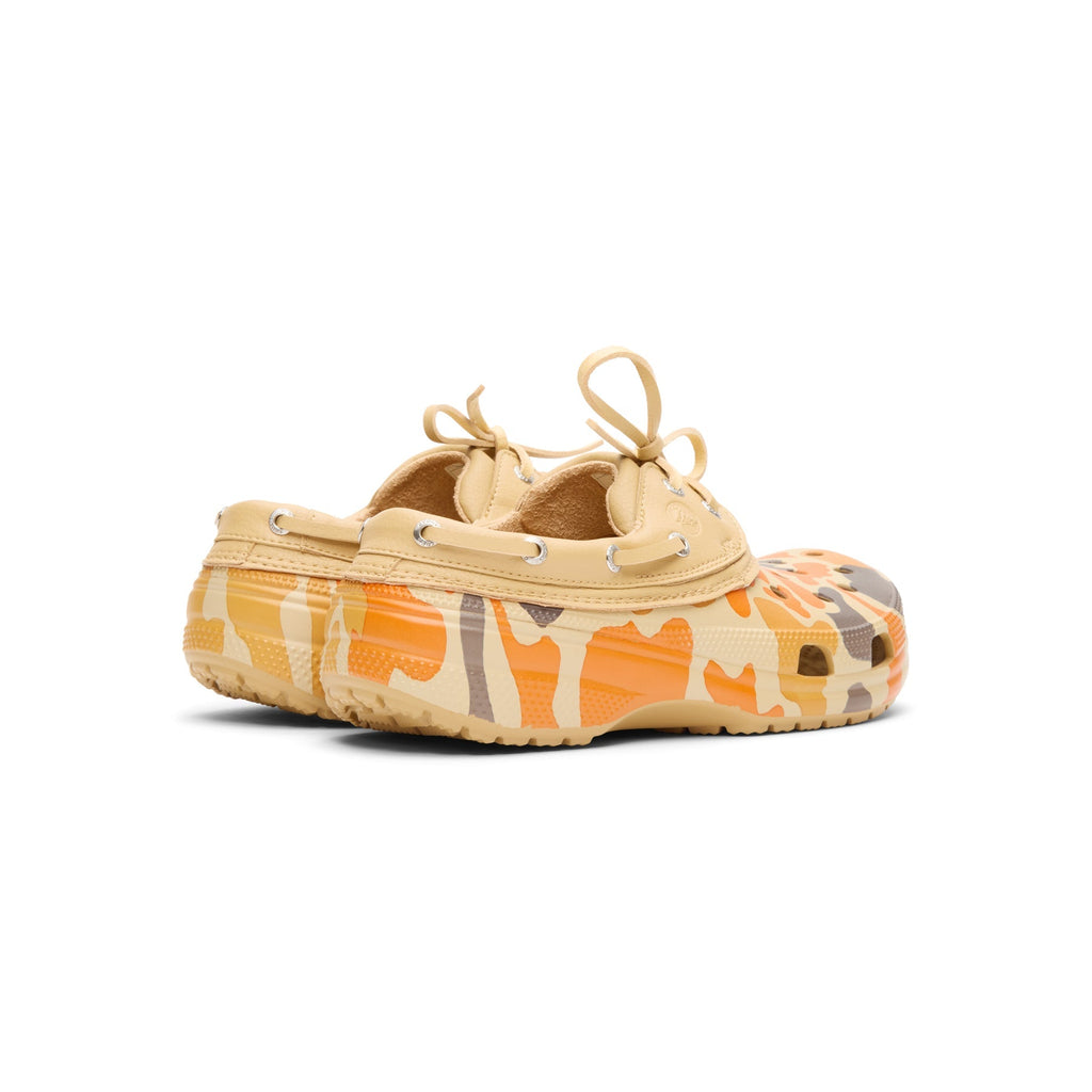 crocs-classic-duck-camo-boat-shoe-tan-shocking-orange  Footwear