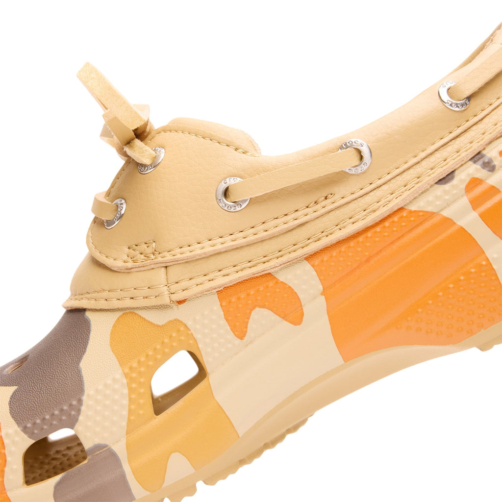 crocs-classic-duck-camo-boat-shoe-tan-shocking-orange  Footwear