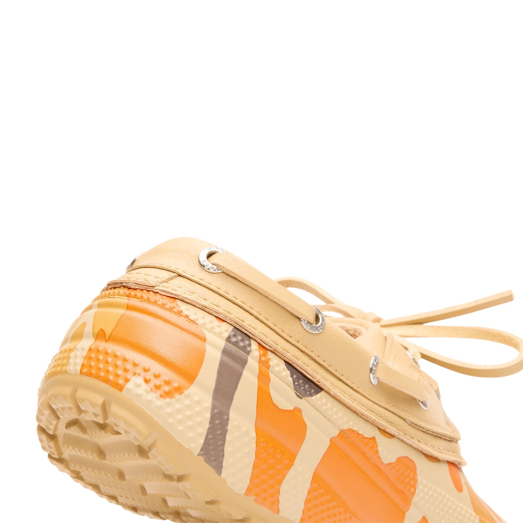 crocs-classic-duck-camo-boat-shoe-tan-shocking-orange  Footwear