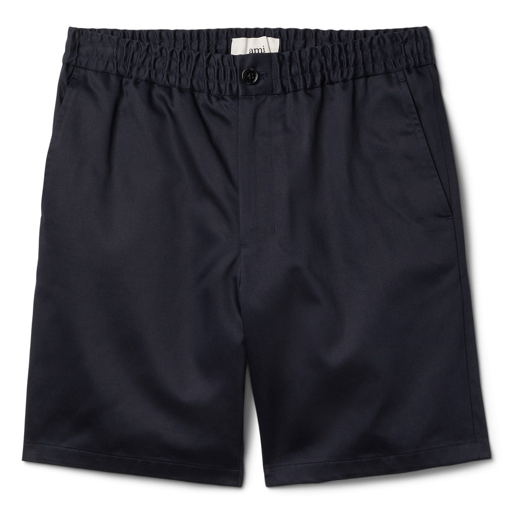 AMI Elasticated Waist Shorts (Navy Blue) Trousers